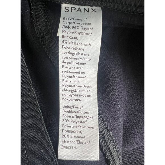 Spanx Womens Leather-Like Skinny Pants Noir Size S/P MSRP $148 - Picture 9 of 14